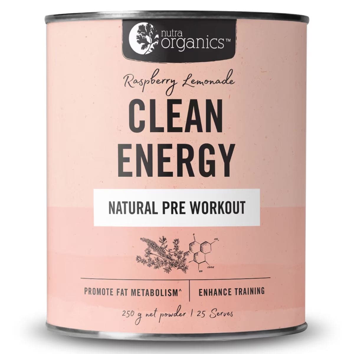 Thumbnail Nutra Organics Clean Energy Raspberry Lemonade 250g