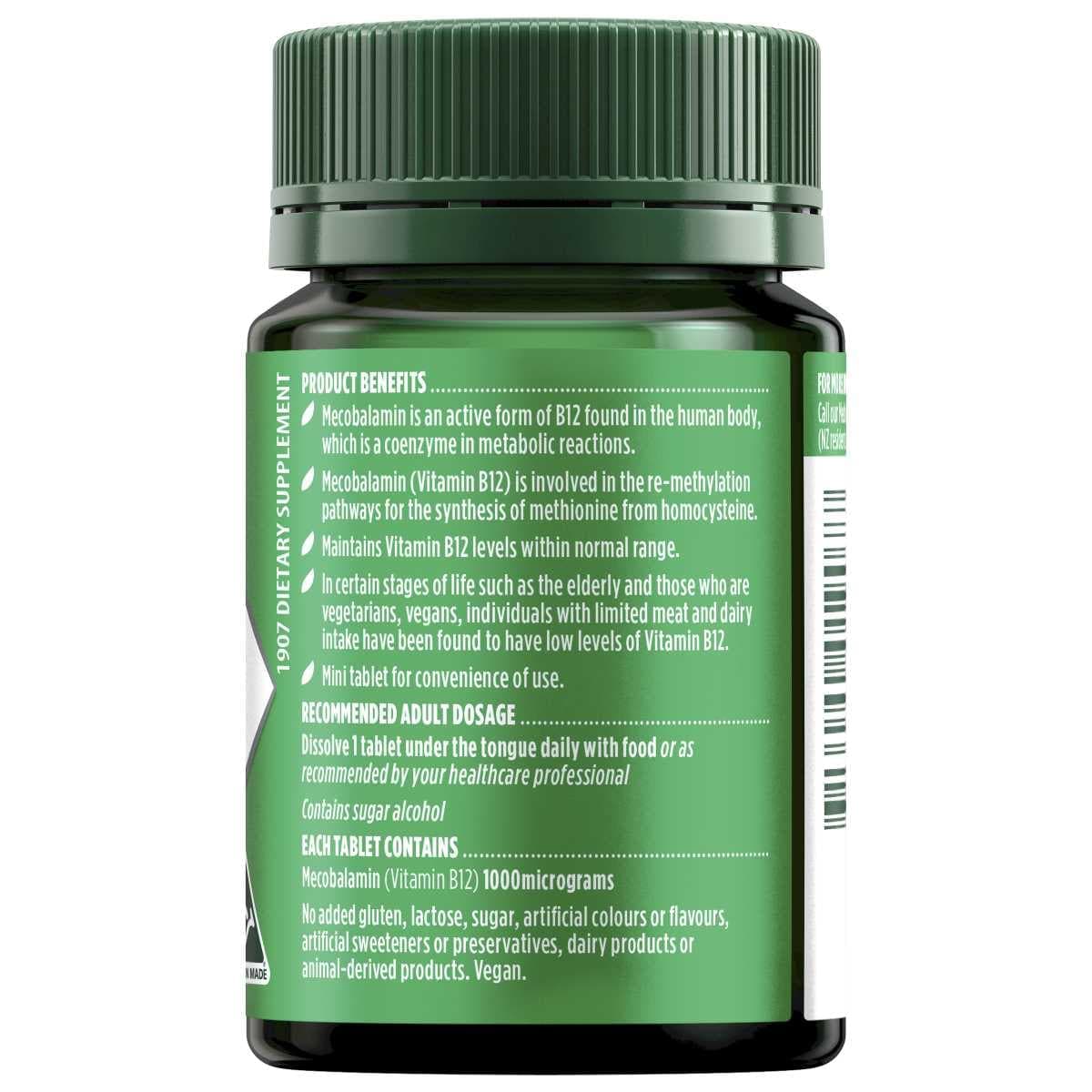 Thumbnail Nature's Own Activated Methyl B12 60 Tablets