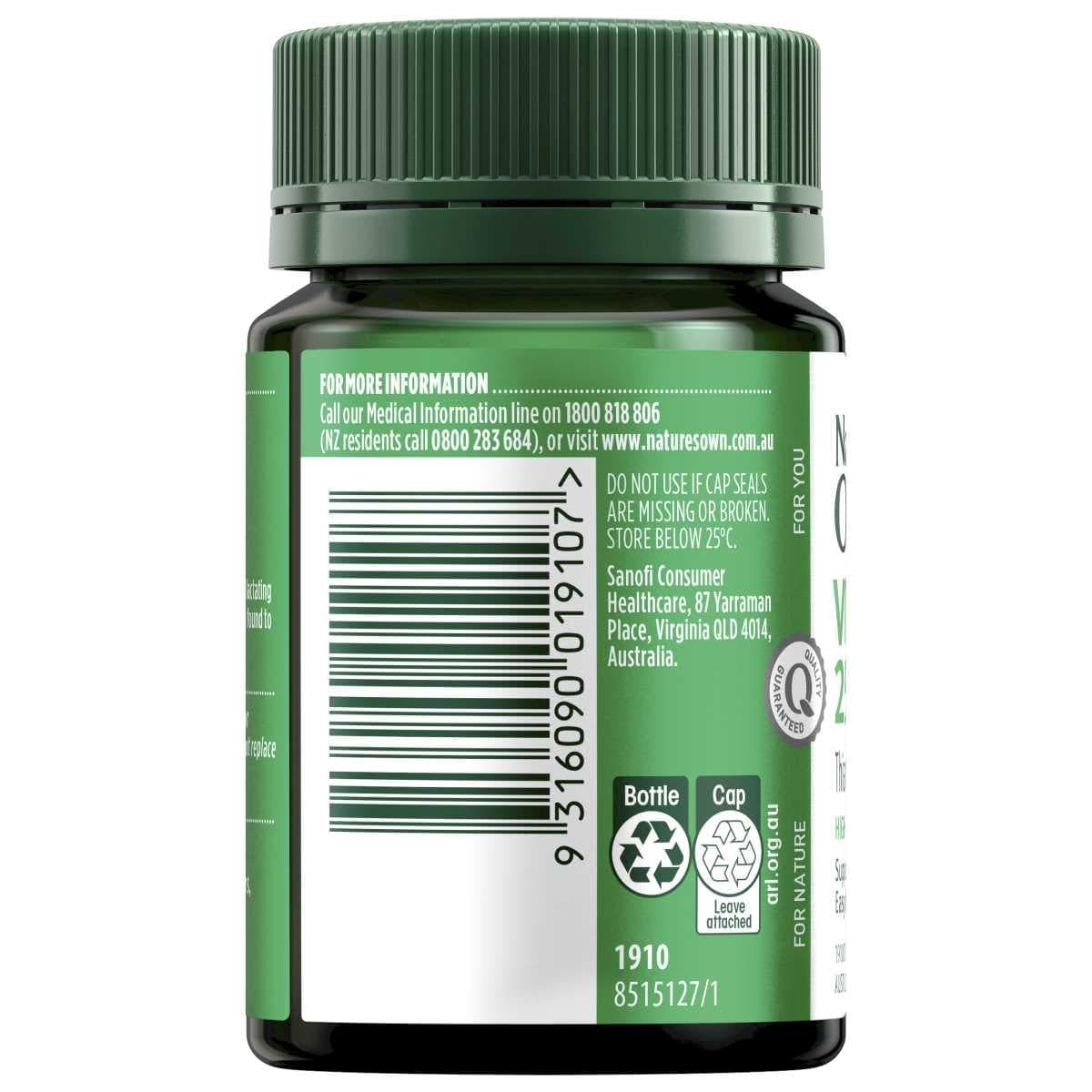 Thumbnail Nature's Own Vitamin B1 250mg 75 Tablets