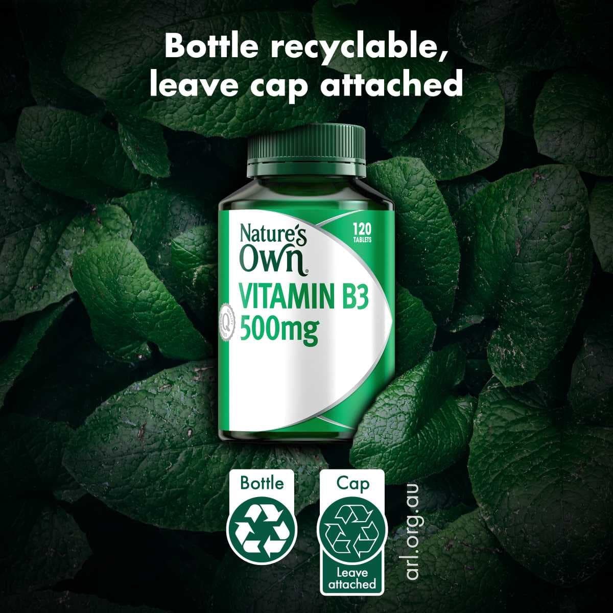 Thumbnail Nature's Own Vitamin B3 500mg 120 Tablets
