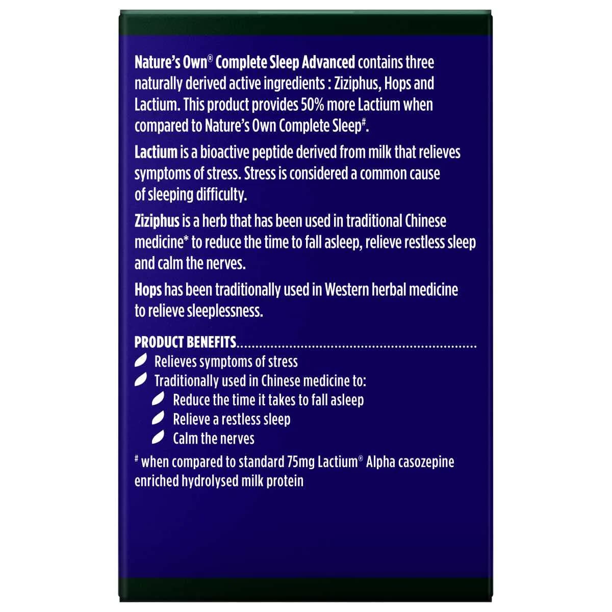 Thumbnail Nature's Own Complete Sleep Advanced 60 Tablets
