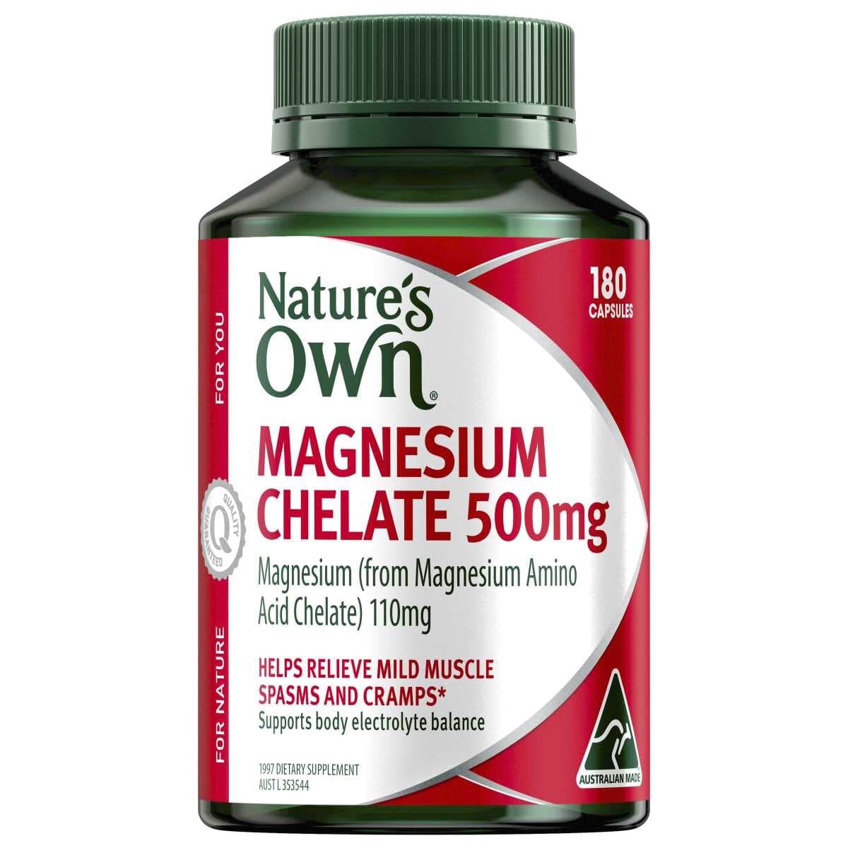 Thumbnail Nature's Own Magnesium Chelate 500mg 180 Capsules