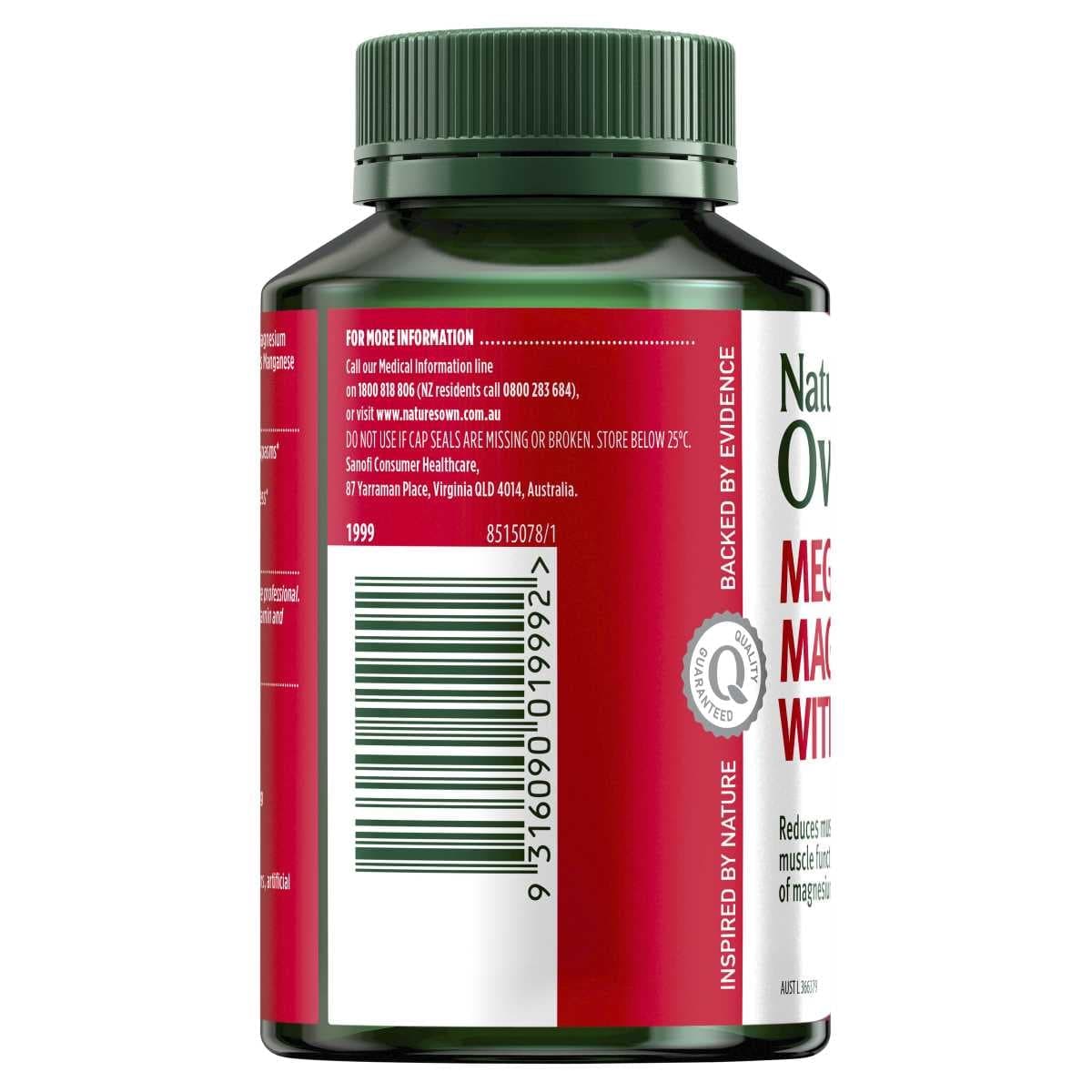 Thumbnail Nature's Own Mega Magnesium with Vitamin D3 100 Tablets