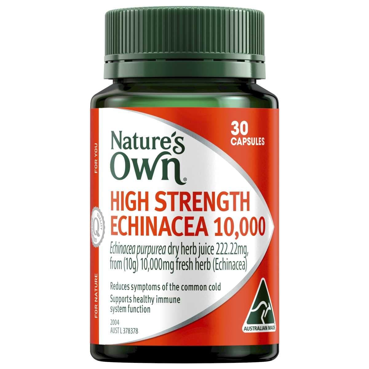 Thumbnail Nature's Own High Strength Echinacea 10000mg 30 Capsules