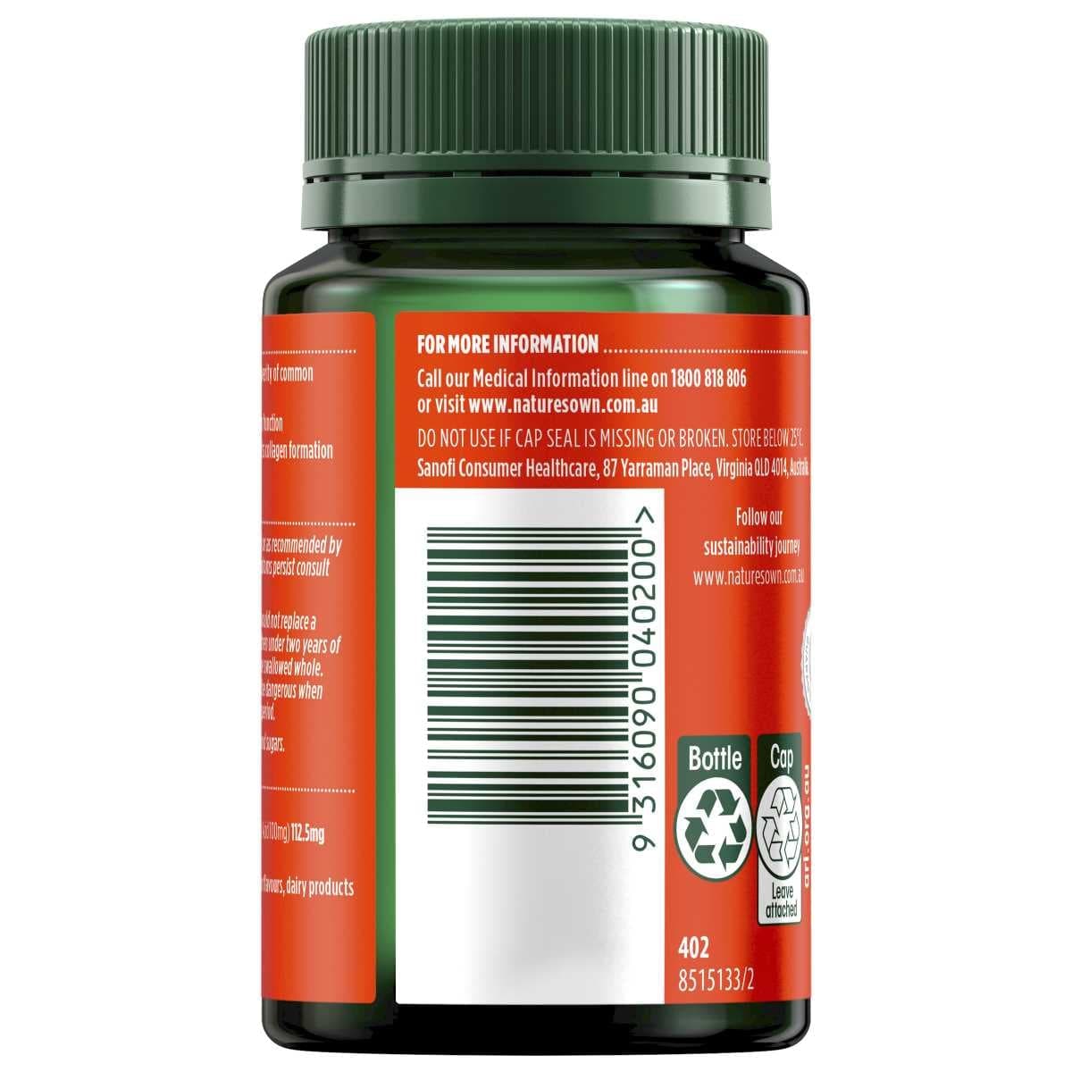 Thumbnail Nature's Own Zinc + C Chewable 60 Tablets
