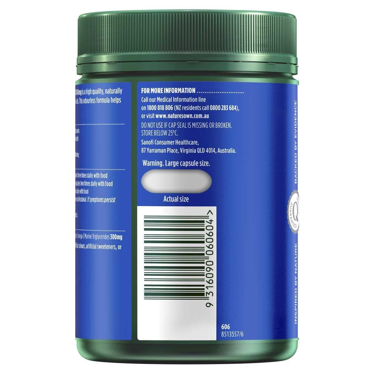 Thumbnail Nature's Own Odourless Fish Oil 1000mg 200 Capsules
