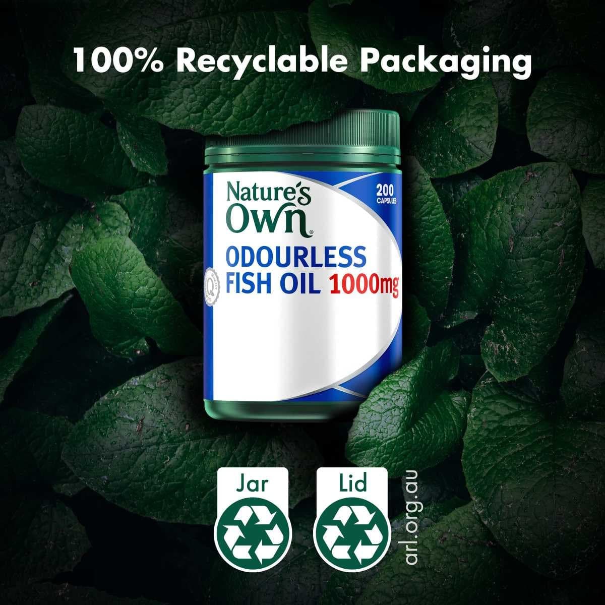 Thumbnail Nature's Own Odourless Fish Oil 1000mg 200 Capsules