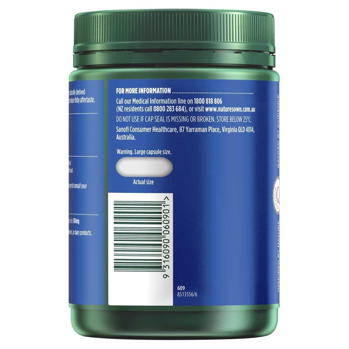 Thumbnail Nature's Own Odourless Fish Oil 1000mg 400 Capsules