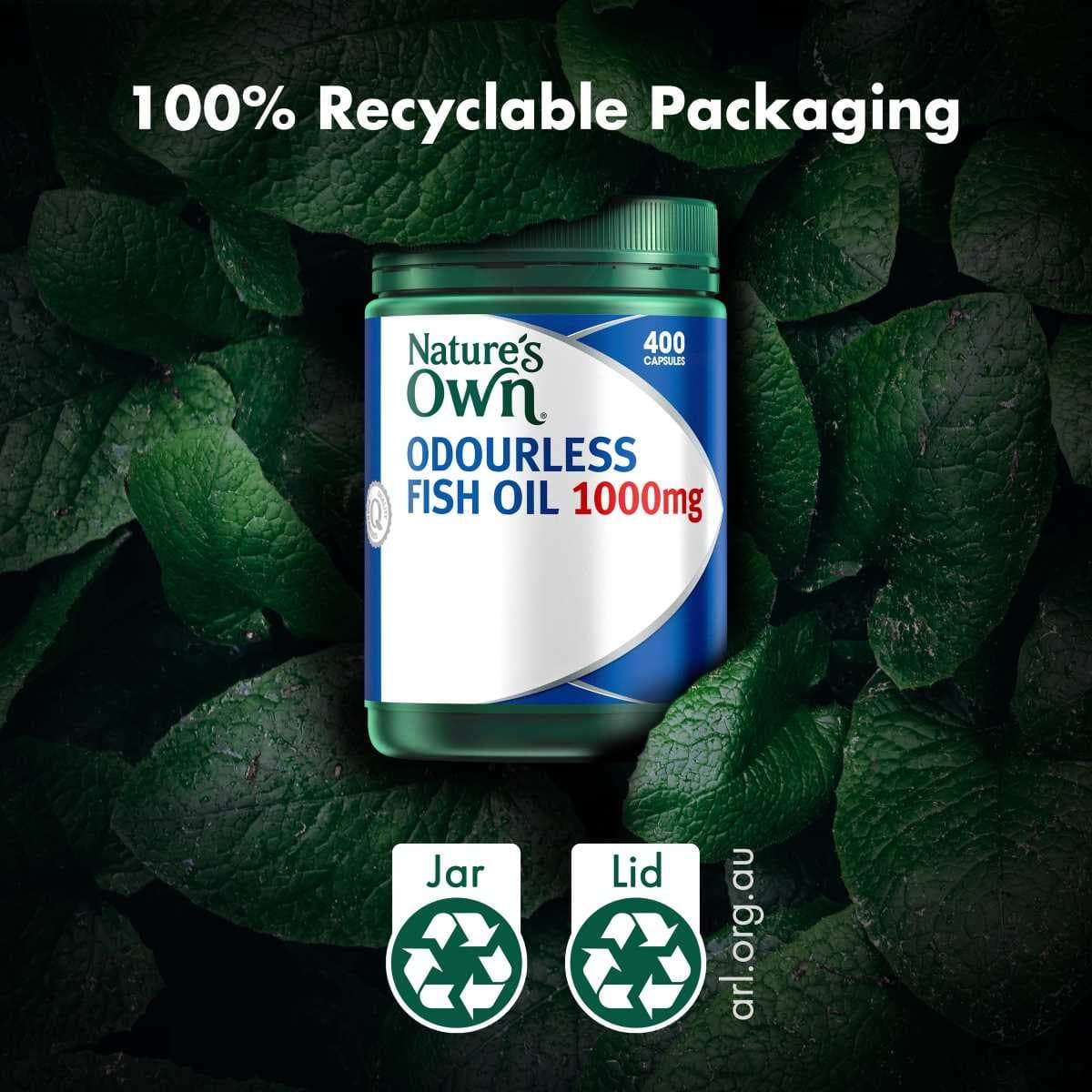 Thumbnail Nature's Own Odourless Fish Oil 1000mg 400 Capsules