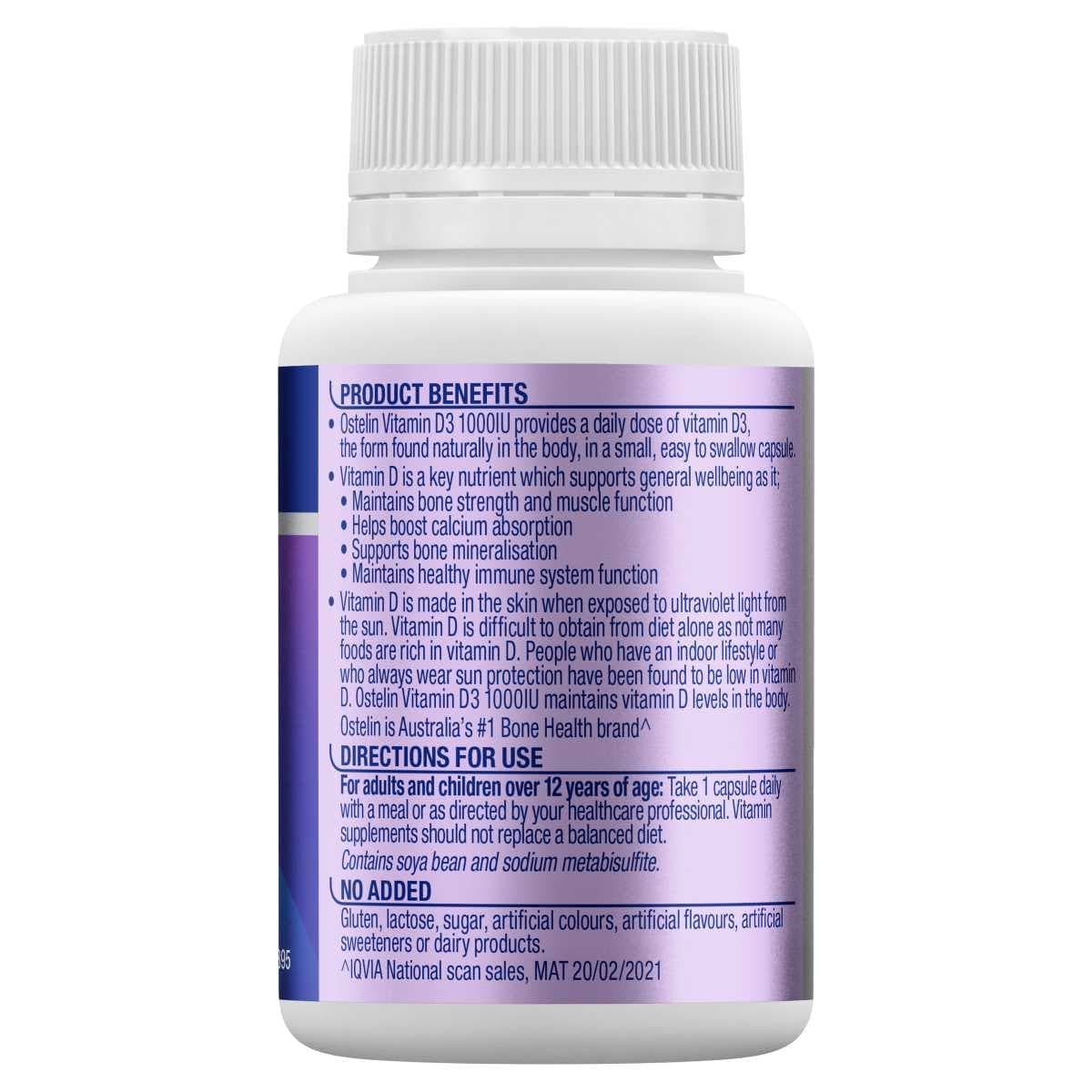 Thumbnail Ostelin Vitamin D 1000iu 130 Capsules