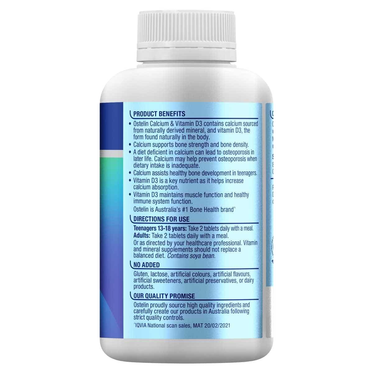Thumbnail Ostelin Calcium & Vitamin D3 - 250 Tablets