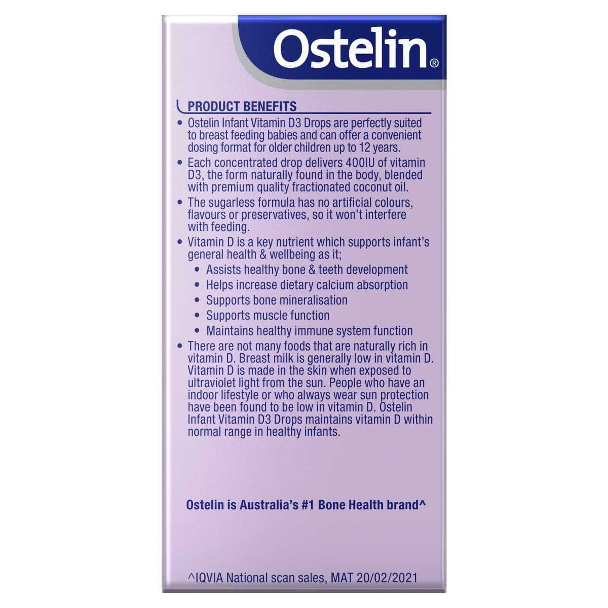 Thumbnail Ostelin Infant Vitamin D3 Drops 2.4ml