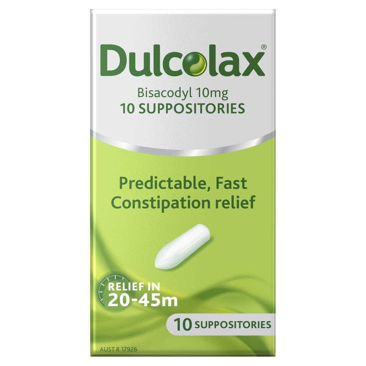 Thumbnail Dulcolax Suppositories for Constipation Relief 10 Pack