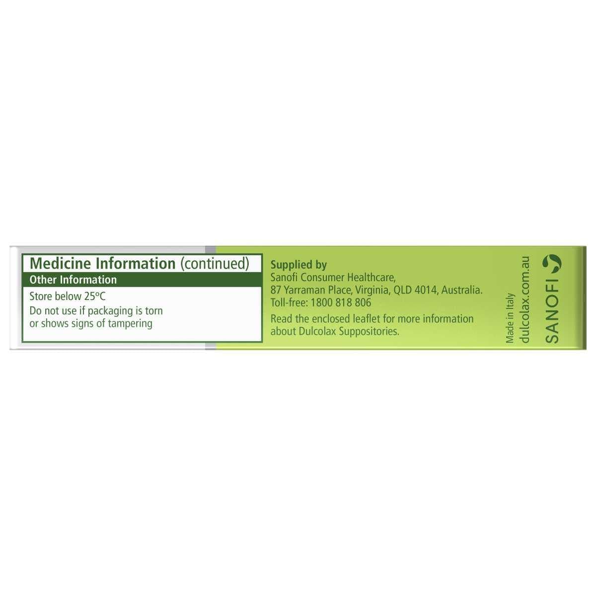 Thumbnail Dulcolax Suppositories for Constipation Relief 10 Pack