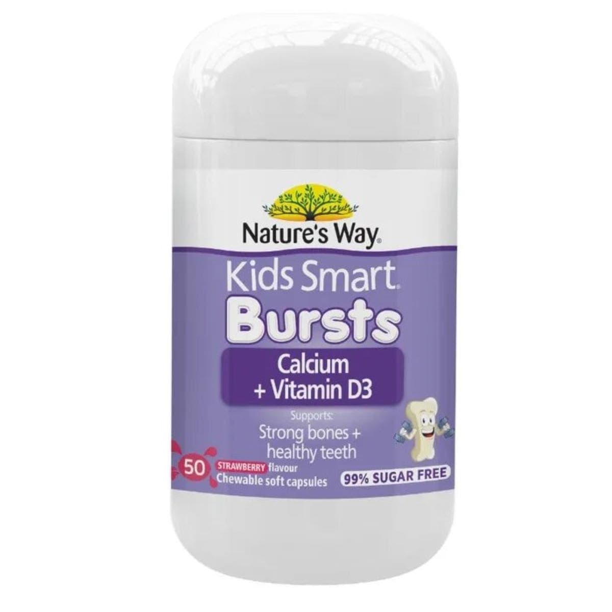 Thumbnail Nature's Way Kids Smart Bursts Calcium + D3 50 Chewable Capsules