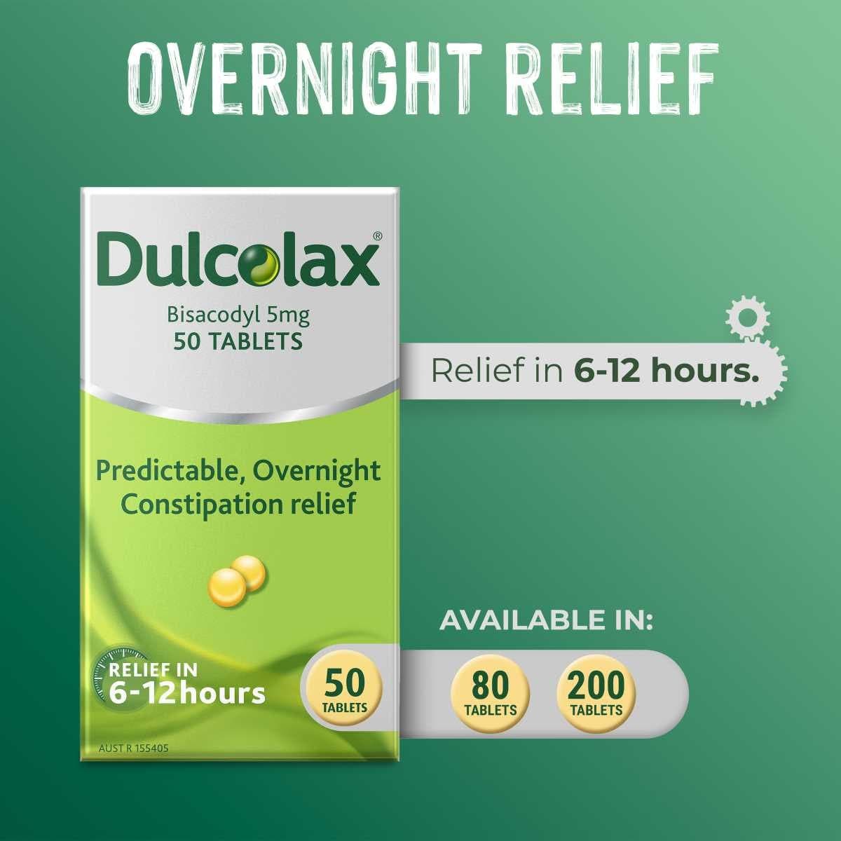 Thumbnail Dulcolax Laxatives for Constipation Relief 50 Tablets