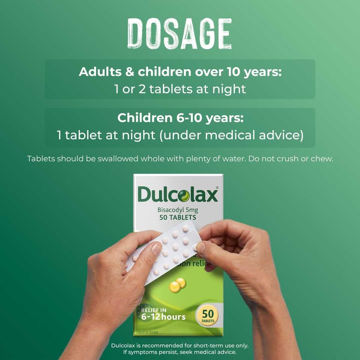 Thumbnail Dulcolax Laxatives for Constipation Relief 50 Tablets