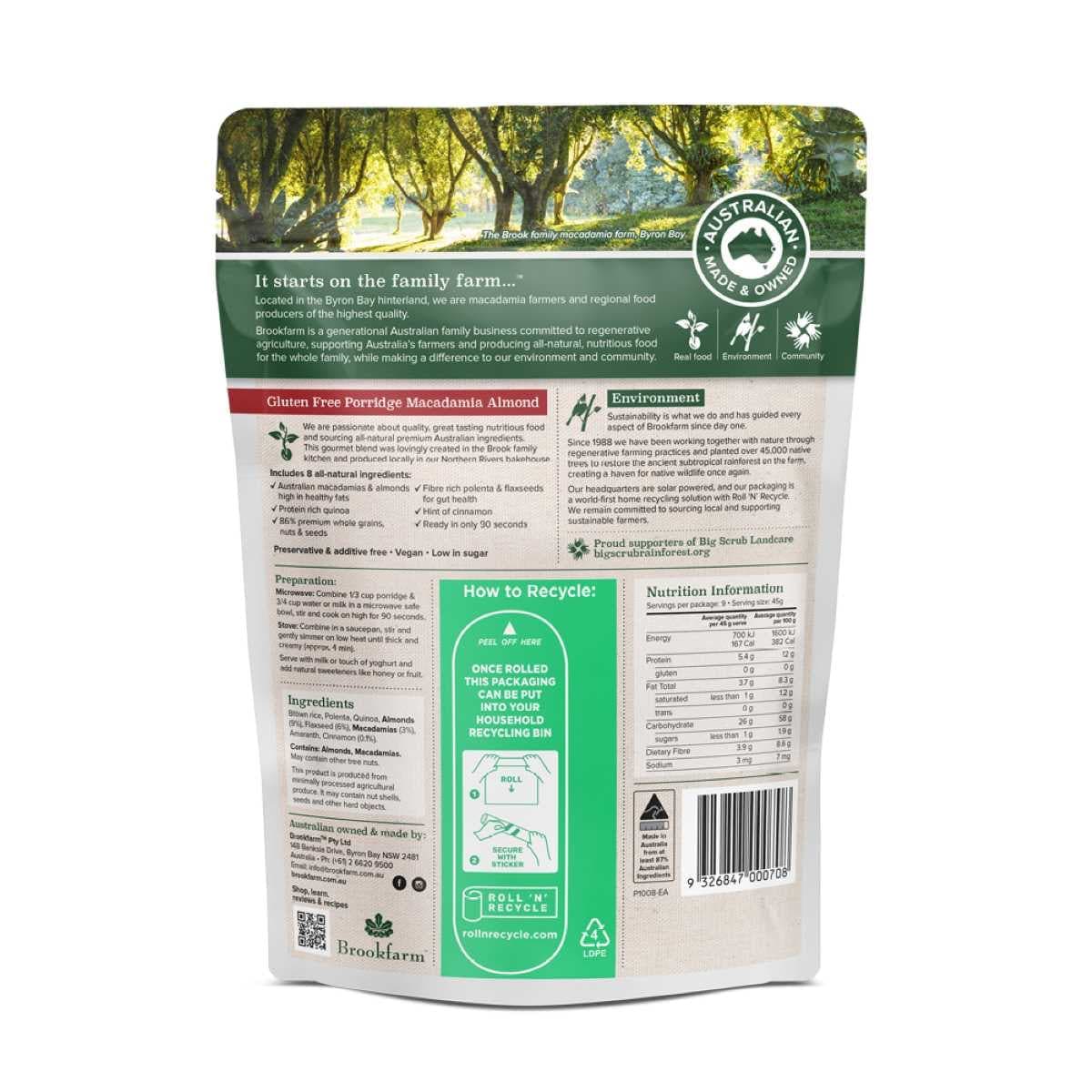 Thumbnail Brookfarm Gluten Free Porridge 400g