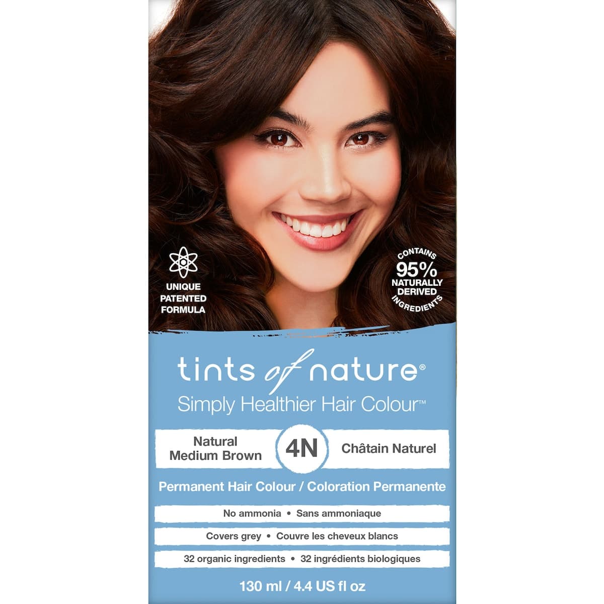 Thumbnail Tints of Nature 4N Natural Medium Brown Permanent Hair Colour 130ml