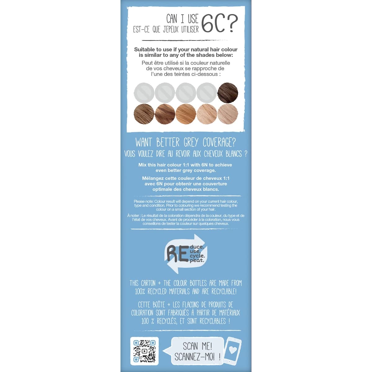 Thumbnail Tints of Nature 6C Dark Ash Blonde Permanent Hair Colour 130ml
