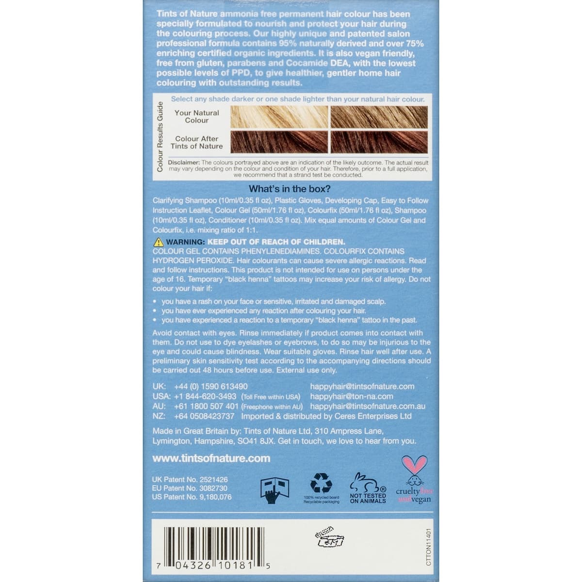 Thumbnail Tints of Nature 6R Dark Copper Blonde Permanent Hair Colour 130ml