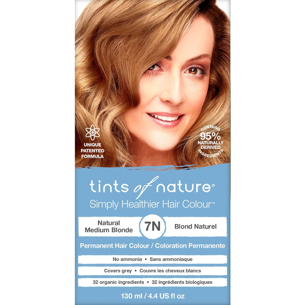 Thumbnail Tints of Nature 7N Natural Medium Blonde Permanent Hair Colour 130ml