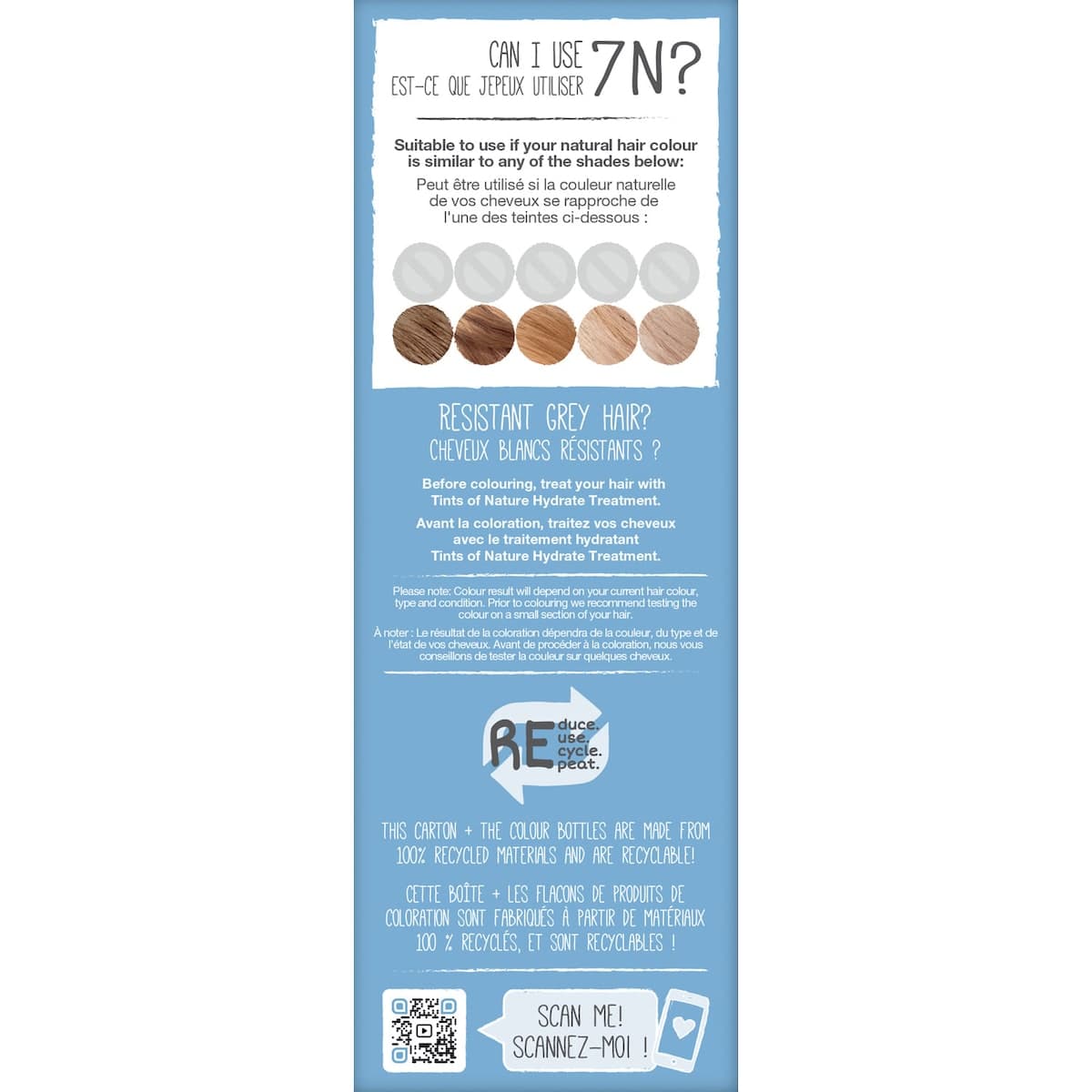 Thumbnail Tints of Nature 7N Natural Medium Blonde Permanent Hair Colour 130ml