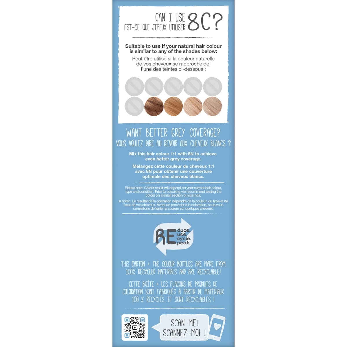Thumbnail Tints of Nature 8C Ash Blonde Permanent Hair Colour 130ml