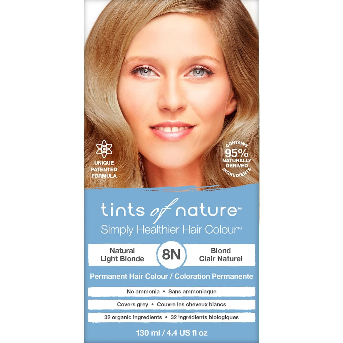 Thumbnail Tints of Nature 8N Natural Light Blonde Permanent Hair Colour 130ml