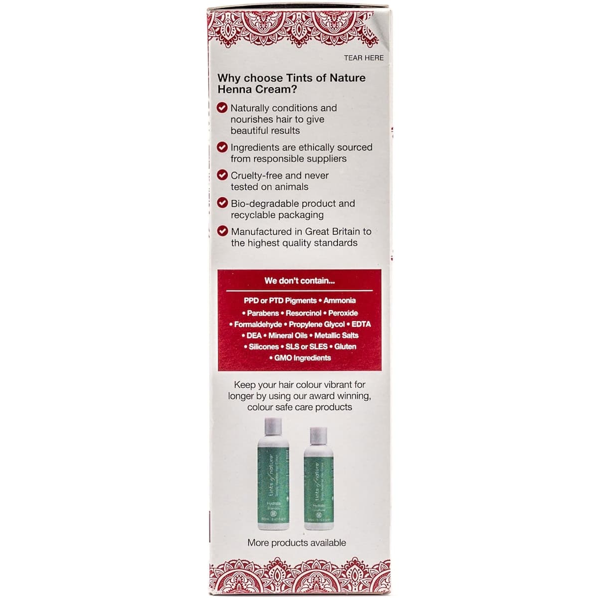 Thumbnail Tints of Nature Henna Cream Mahogany Red 70ml