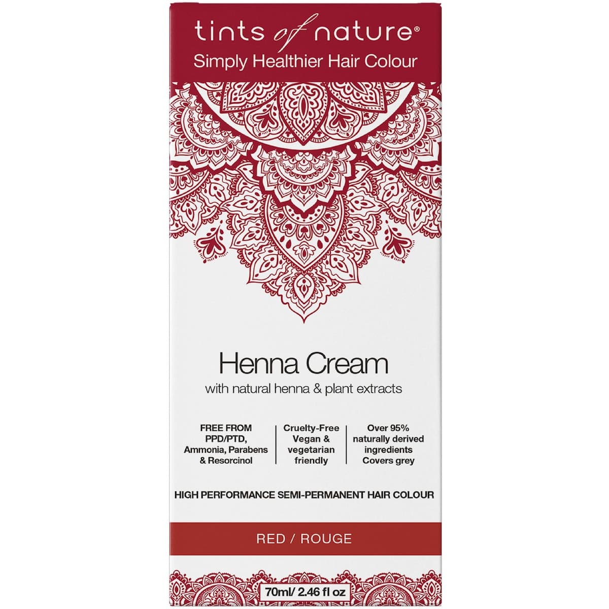 Tints of Nature Henna Cream Red 70ml