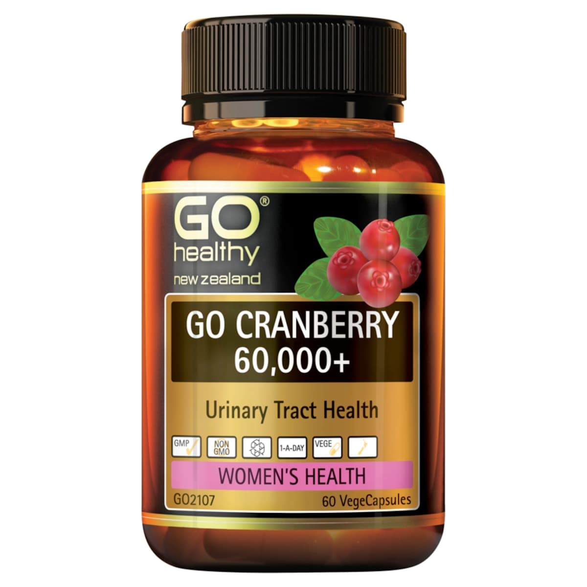 Thumbnail GO Healthy Cranberry 60000 1-A-Day 60 Vege Capsules