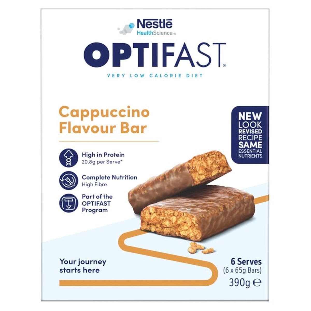 Thumbnail Optifast Vlcd Bars Cappuccino 6 x 65g