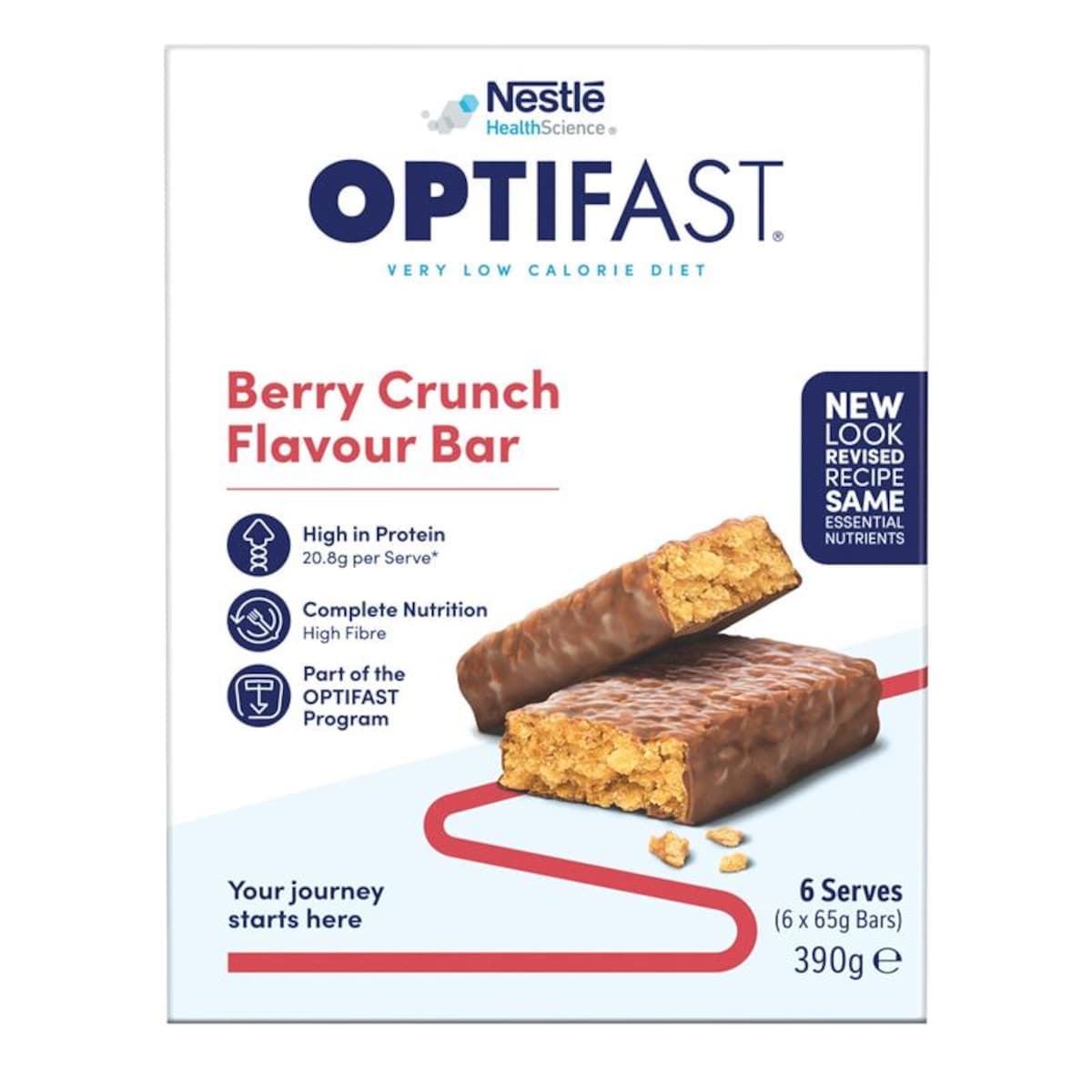 Thumbnail Optifast Vlcd Bars Berry Crunch 6 x 65g