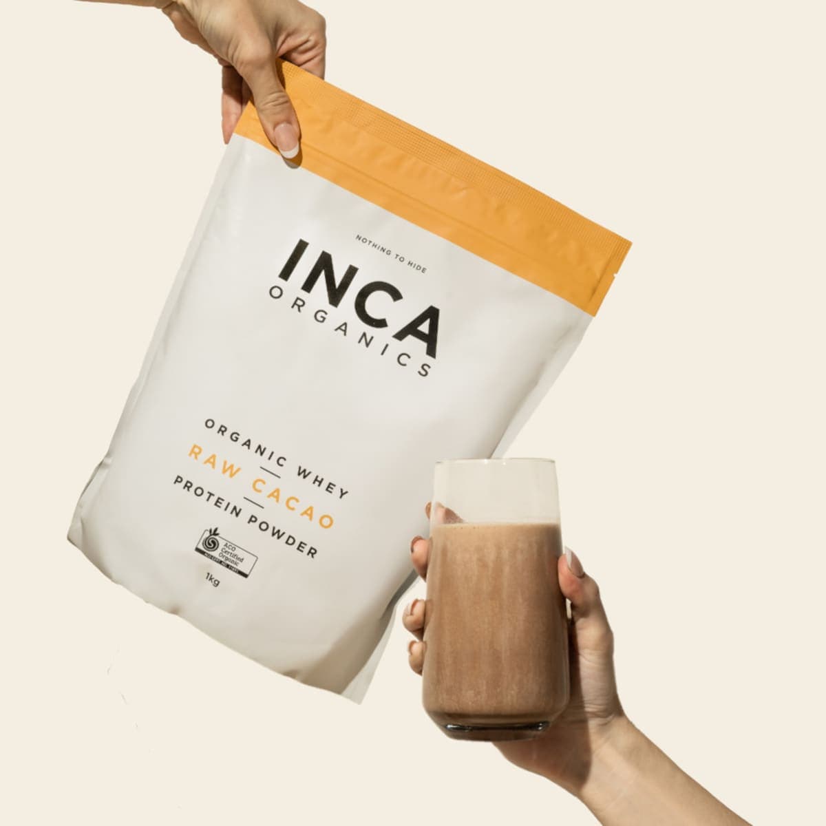 Thumbnail Inca Organics Organic Whey Raw Cacao Protein Powder 1kg