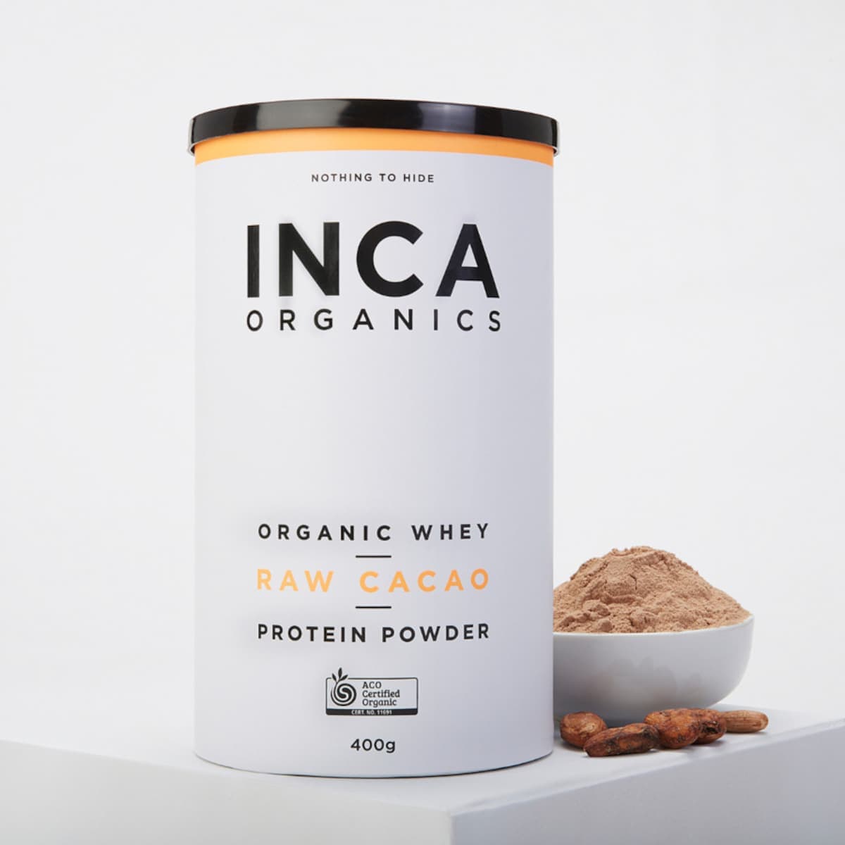 Thumbnail Inca Organics Organic Whey Raw Cacao Protein Powder 400g