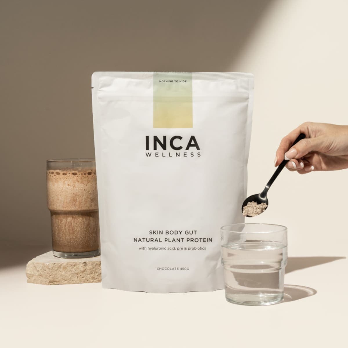 Thumbnail Inca Organics Skin Body Gut Natural Plant Protein Chocolate 450g