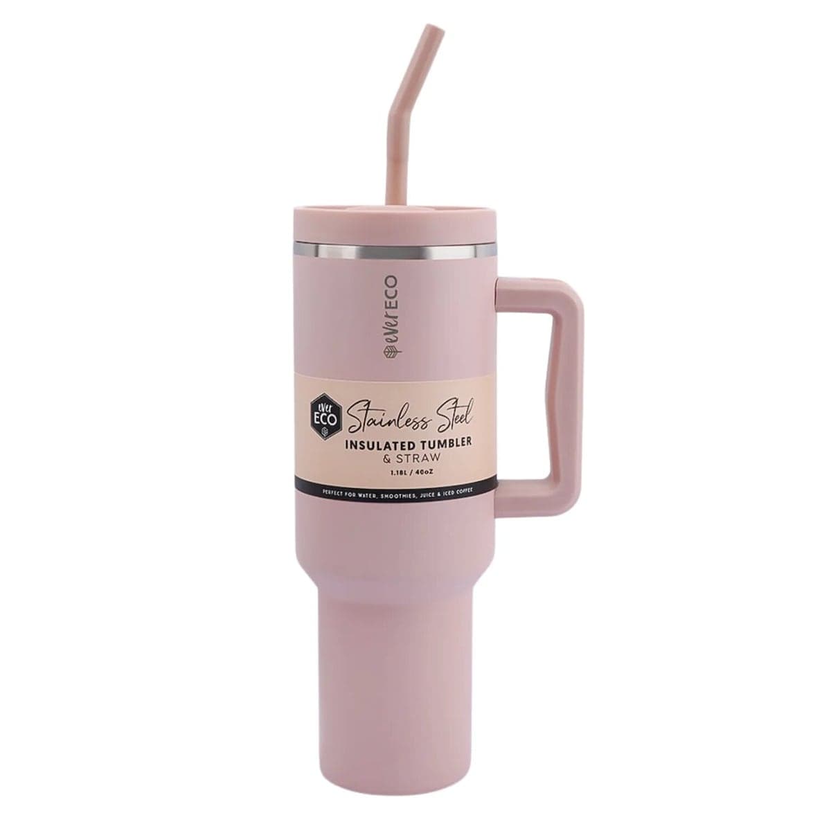 Thumbnail Ever Eco Insulated Tumbler and Straw Rose 1.18L