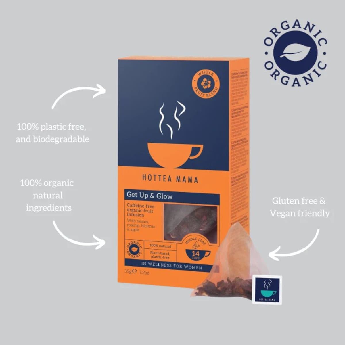 Thumbnail Hottea Mama Organic Get Up and Glow Blend 14 Pack
