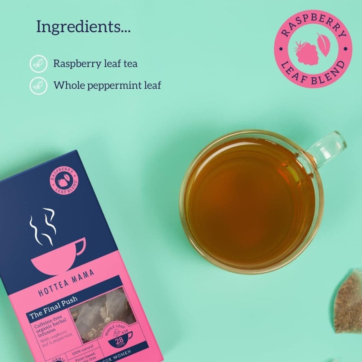 Thumbnail Hottea Mama Organic The Final Push Raspberry Leaf Tea 14 Pack