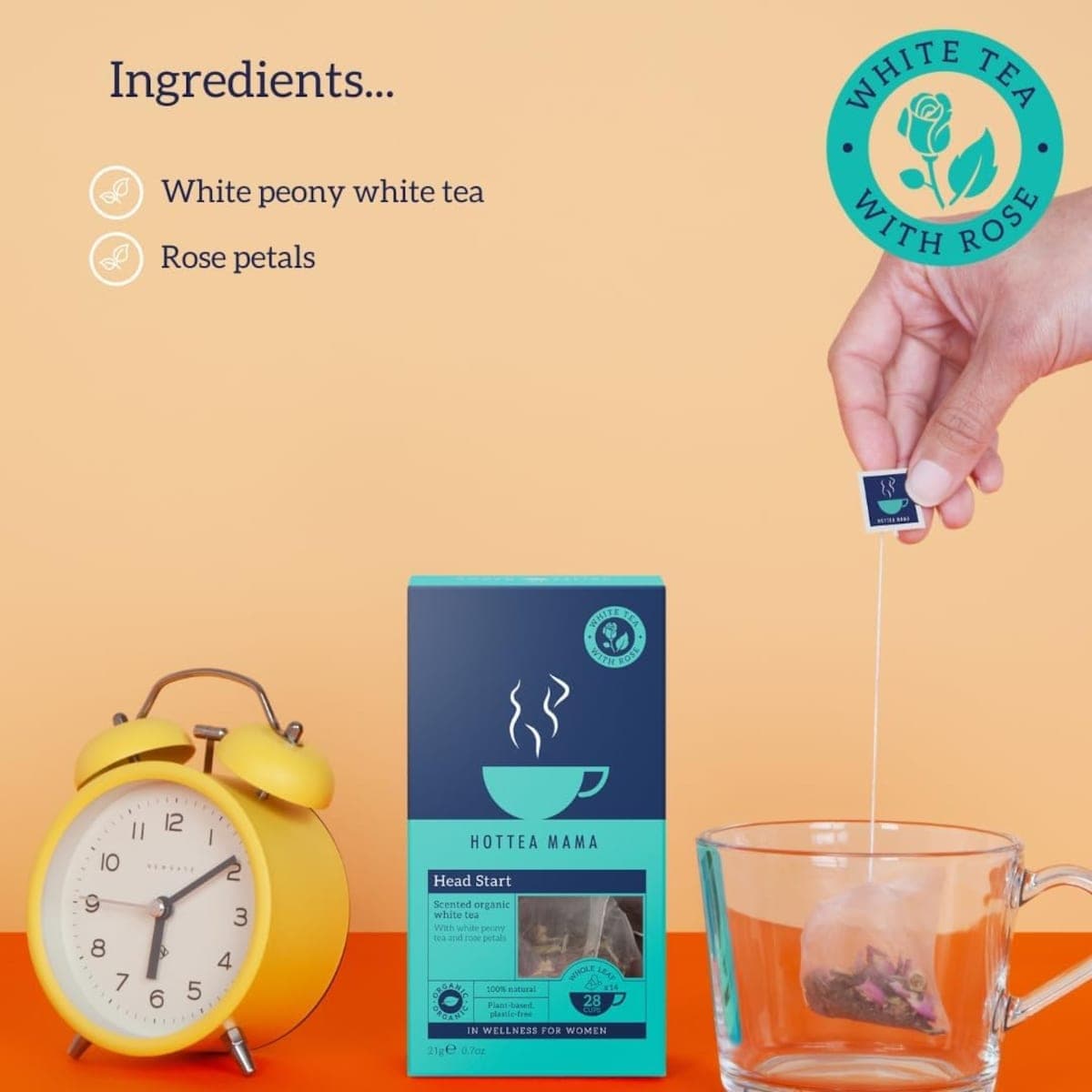 Thumbnail Hottea Mama Organic Head Start White Tea 14 Pack
