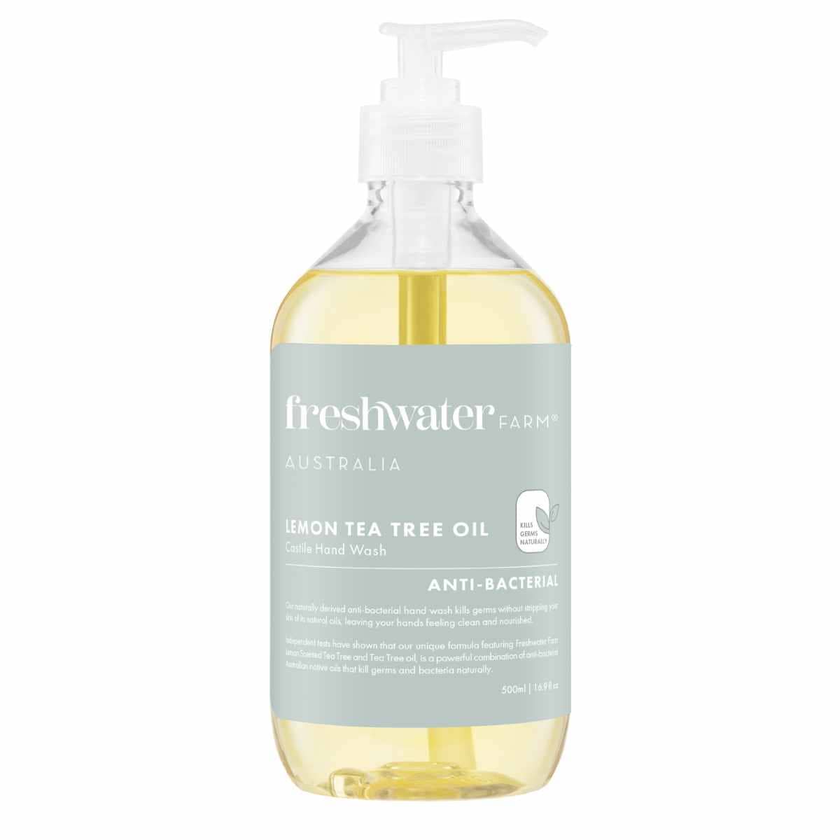 Thumbnail Freshwater Farm Antibacterial Hand Wash Lemon Tea Tree Oil 500ml