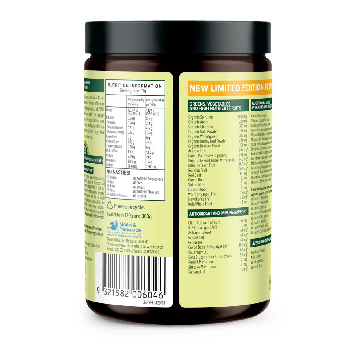 Thumbnail Vital All-In-One Daily Health Supplement Lemon and Ginger 120g