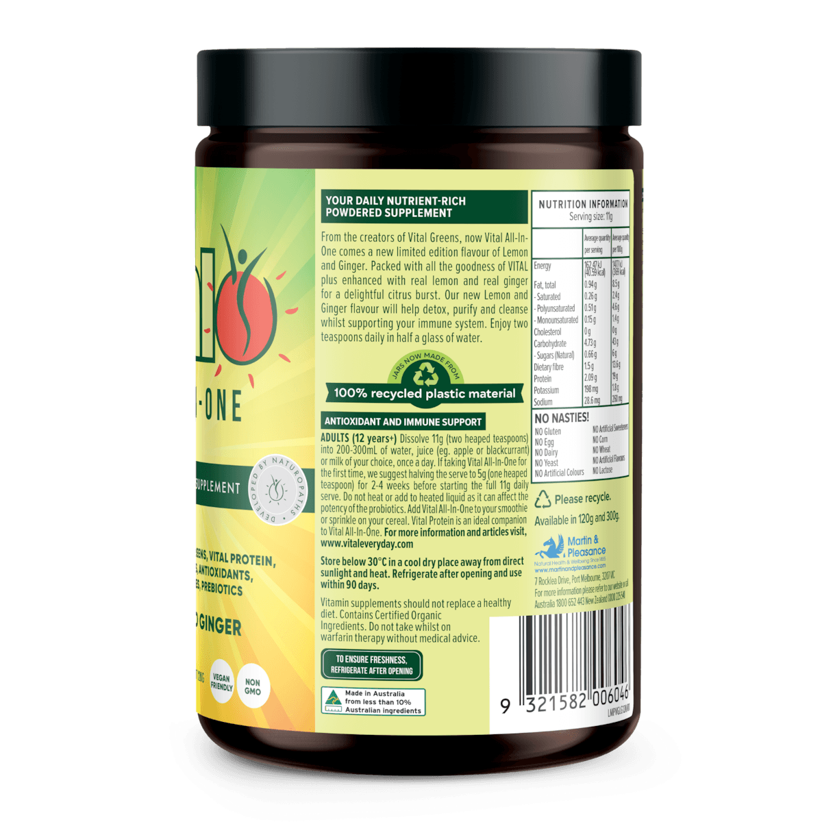 Thumbnail Vital All-In-One Daily Health Supplement Lemon and Ginger 120g