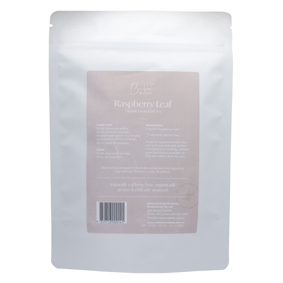 Thumbnail Bubba Bump Organic Raspberry Loose Leaf Tea 40g