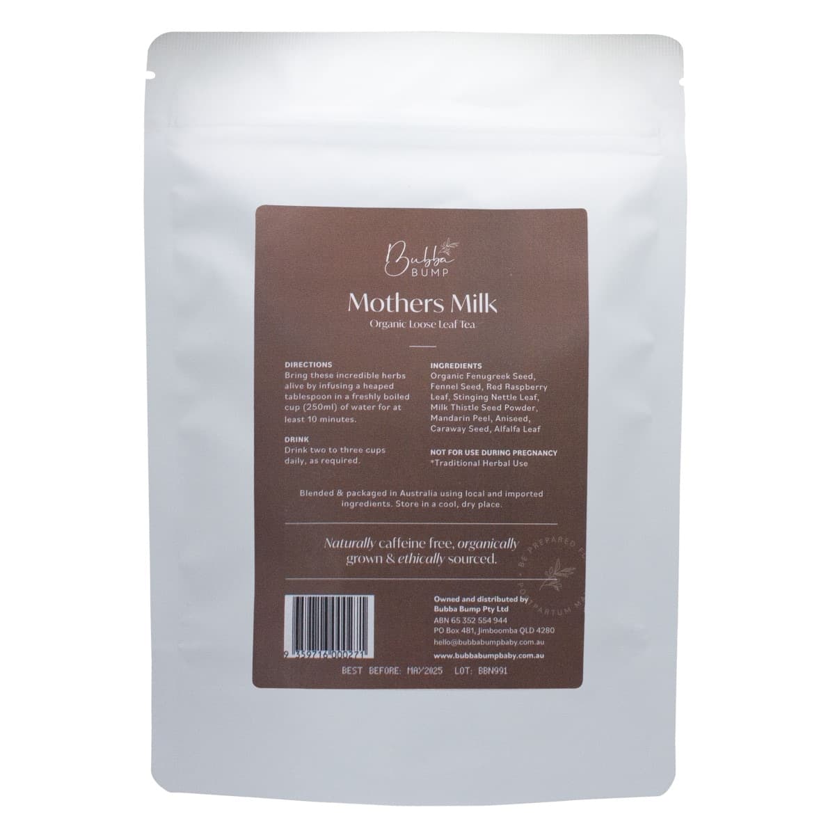 Thumbnail Bubba Bump Organic Mothers Milk Loose Leaf Tea 70g