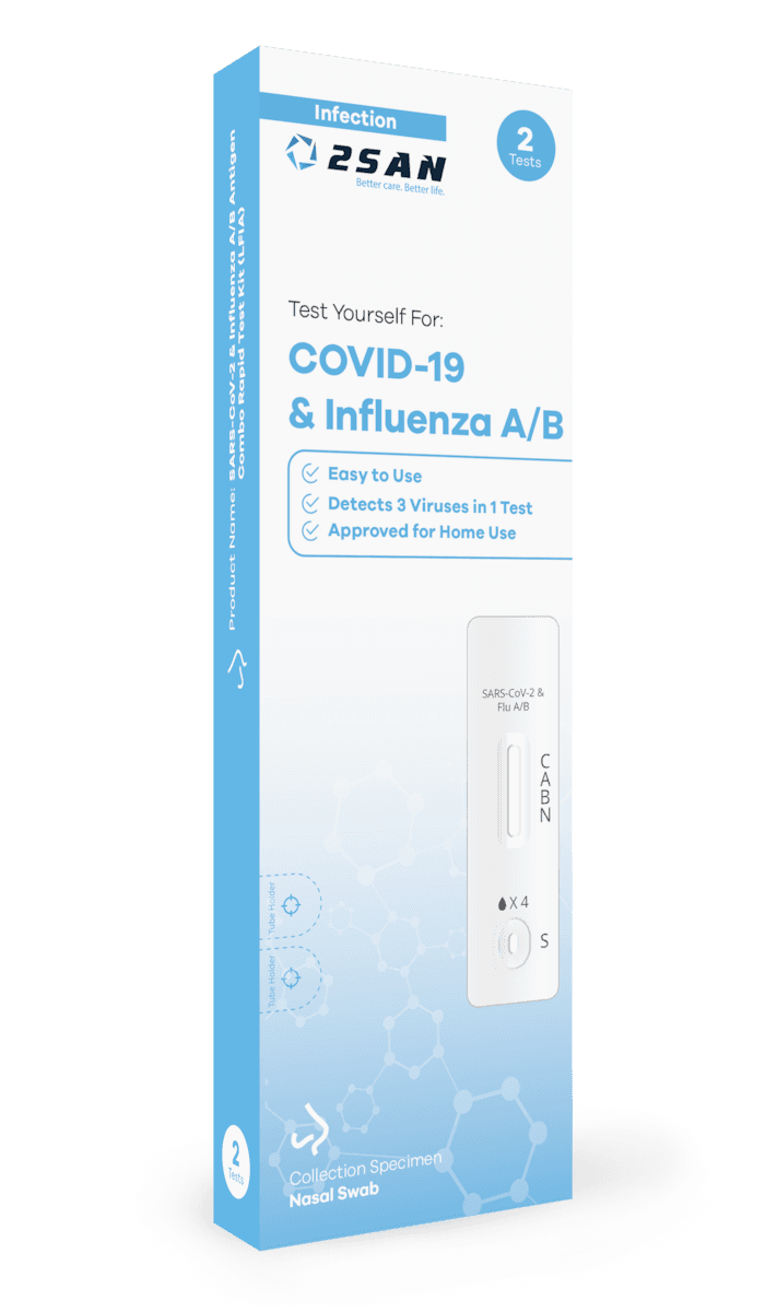 Thumbnail 2San Dual COVID & Flu Test 2 Pack