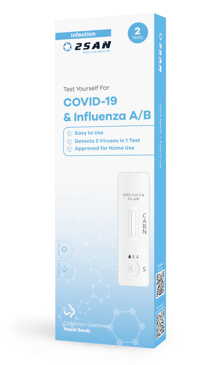 Thumbnail 2San Dual COVID & Flu Test 2 Pack