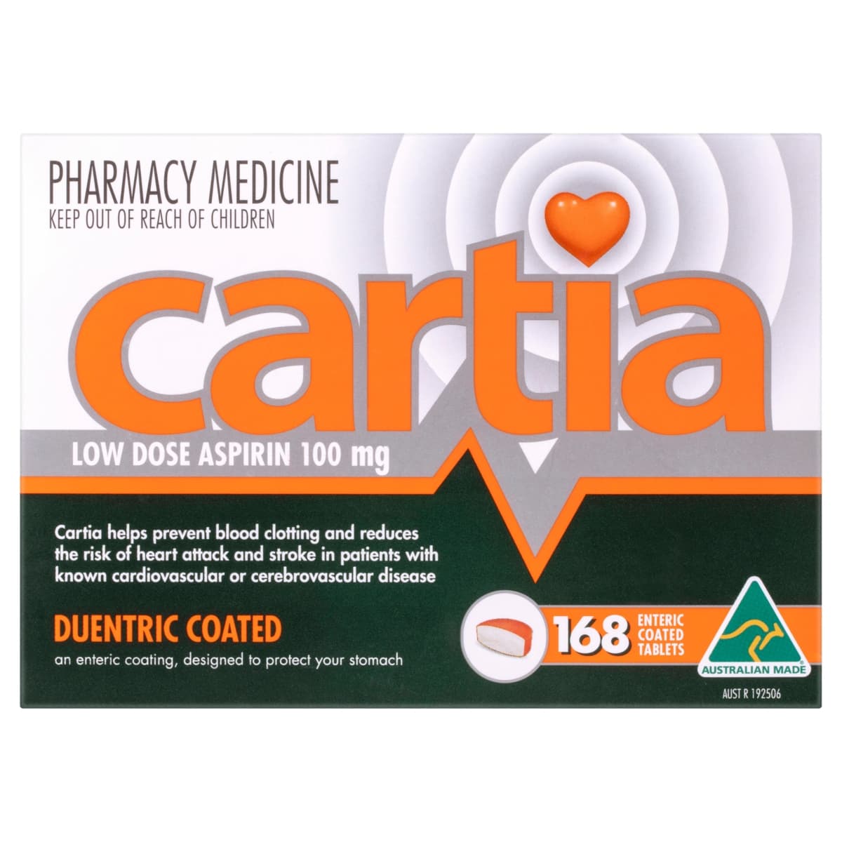 Thumbnail Cartia Low Dose Aspirin 168 Tablets
