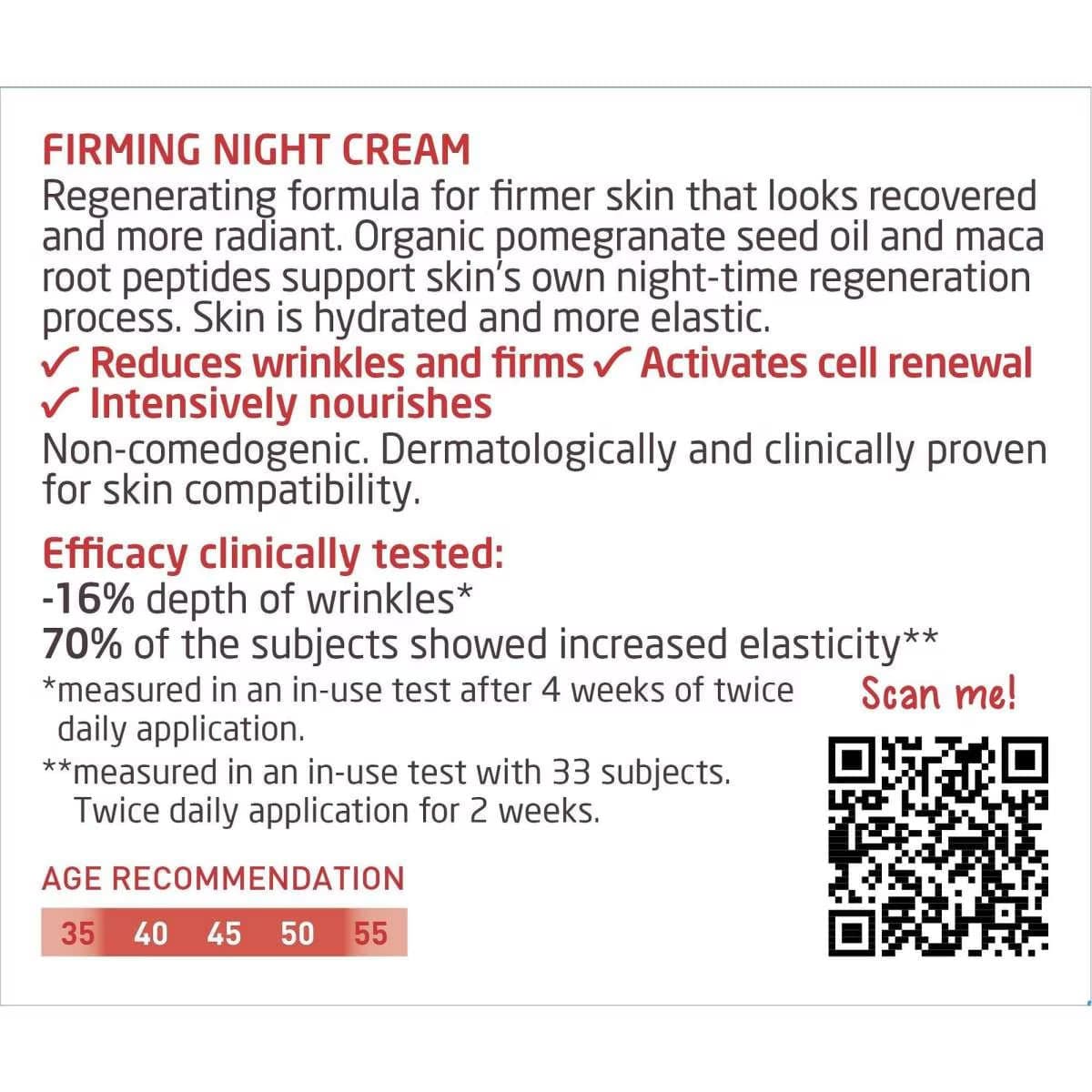 Thumbnail Weleda Firming Night Cream Pomegranate & Maca Peptides 40ml